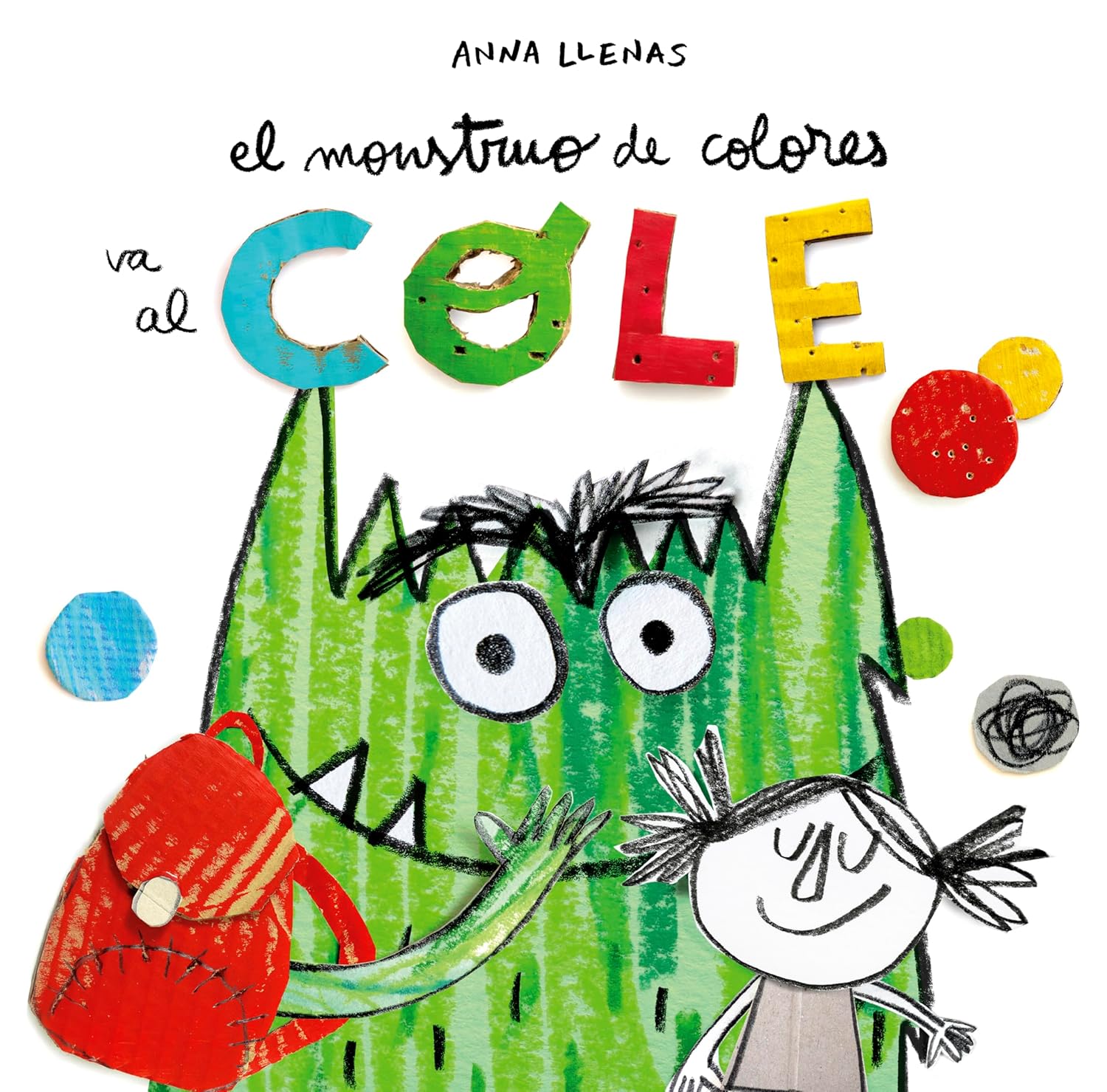 Portada del cuento El Monstruo de Colores va al cole, de Anna Llenas